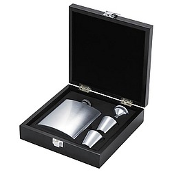 Hip Flask with 2 Shot Cups and Funnel Gift Set