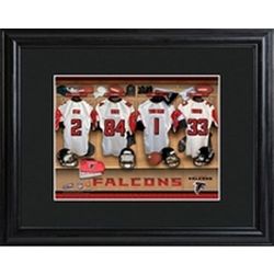 Atlanta Falcons Personalized Locker Room Print with Matted Frame