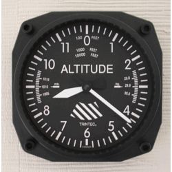Altimeter Airplane Clock