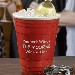 Big Red Cup Personalized Wine Chiller