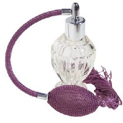 Glass Perfume Bottle with Lavender Bulb