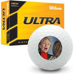 Hillary Clinton Tantrum Ultra Ultimate Distance Golf Ball