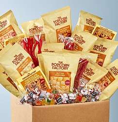 Snack Box of Popcorn and Sweets