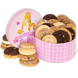 Welcome Baby Girl Cookie Gift Box