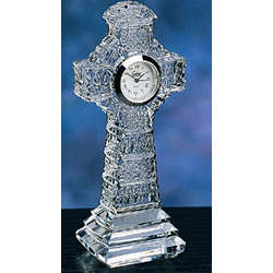 Galway irish 2025 crystal cross clock