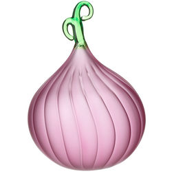 Red Onion Glass Ornament