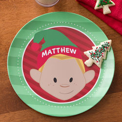 Christmas Character Personalized Kid's Melamine Plate