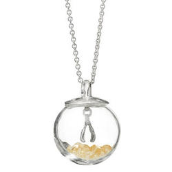 Glass Globe of Luck Necklace