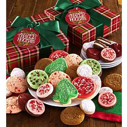 20 Decorated Christmas Cookies in Gift Box