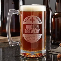 Personalized Craft Brew Oversized Beer Mug