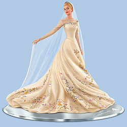 Disney Cinderella Wedding Gown Figurine with Swarovski Crystals
