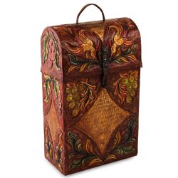 Colonial Vineyard Mohena and Leather Wine Case