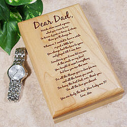 To My Dad Father's Day Valet Box