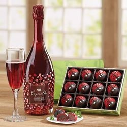 Bugs and Bubbles Chocolate and Wine Gift Set