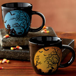 Spooky Scene Halloween Mugs
