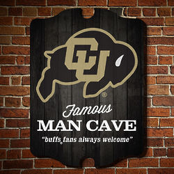 Personalized University of Colorado Man Cave Wooden Sign