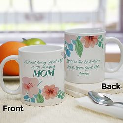 Personalized Behind Every Great Kid Coffee Mug