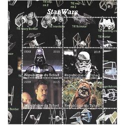 Star Wars Stamp Sheet with Darth Vader, Ewoks and Imperial Clone
