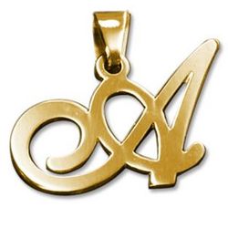 14K Gold Personalized Initial Necklace