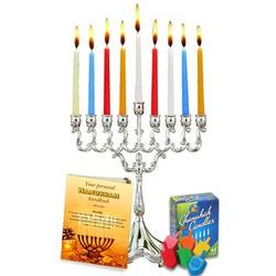 Complete Hanukkah Menorah Set