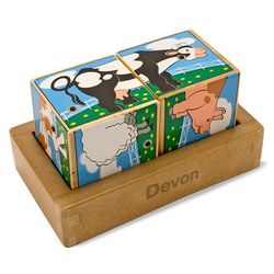 Personalized Farm Sounds Toy Blocks