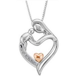I Am Loved Mother's Heart Diamond Pendant