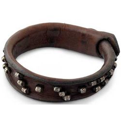 Mountain Rock Leather Wristband Bracelet