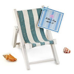 Mini Beach Folding Chair Place Card Holder or Centerpiece