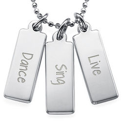 Dance, Sing, Live Inspirational Necklace
