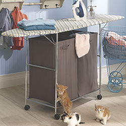 Ironing Board with Laundry Hamper