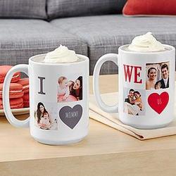 Personalized Filled With Love Photo Mug