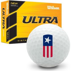4th of July Stars and Stripes Wilson Ultra 500 Golf Balls
