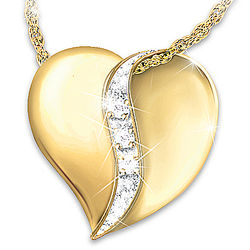 Cherished By Us All Diamond Necklace for Daughter-in-Law