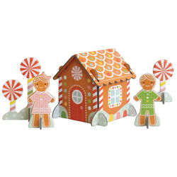 Pop-Out Gingerbread House Art and Crafts Kit