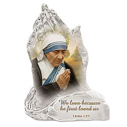 Mother Teresa Prayer of Hope Crystalline Sculpture
