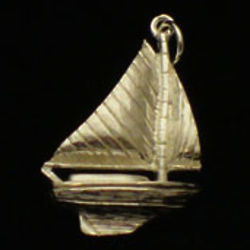 Silver Sailboat Charm
