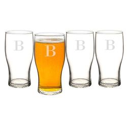 4 Personalized 19-Oz. Craft Beer Pilsner Glasses