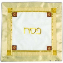 Golden Organza Matzah Cover