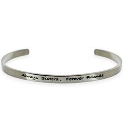 Always Sisters Forever Friends Stainless Steel Bracelet