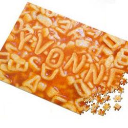 Alphabet Noodles Personalized Jigsaw Puzzle