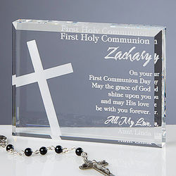 Personalized First Communion Blessing Plaque