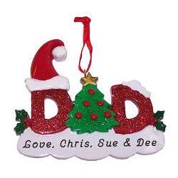 Dad Personalized Christmas Ornament
