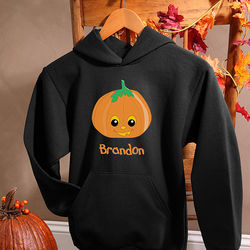 Personalized Boy's Halloween Pumpkin Sweatshirt