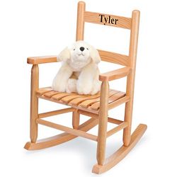 Personalized Child's Wooden Ladderback Rocking Chair