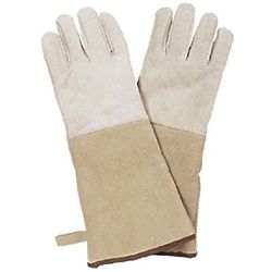 Suede Fireplace Gloves in Brown