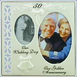 "Our Golden Anniversary" 50th Wedding Anniversary Frame