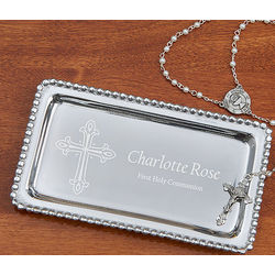 First Communion Personalized Jewelry Tray