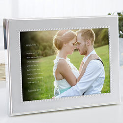 Personalized Wedding Sentiments Photo with Frame