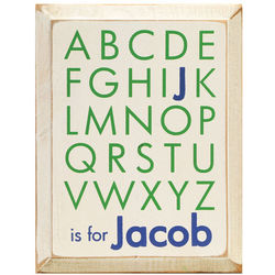 Personalized ABCs Name Plaque