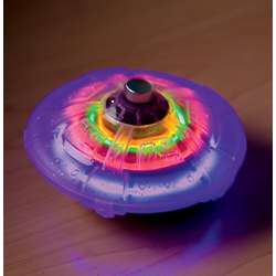 Light-Up Spaceship Top Toy